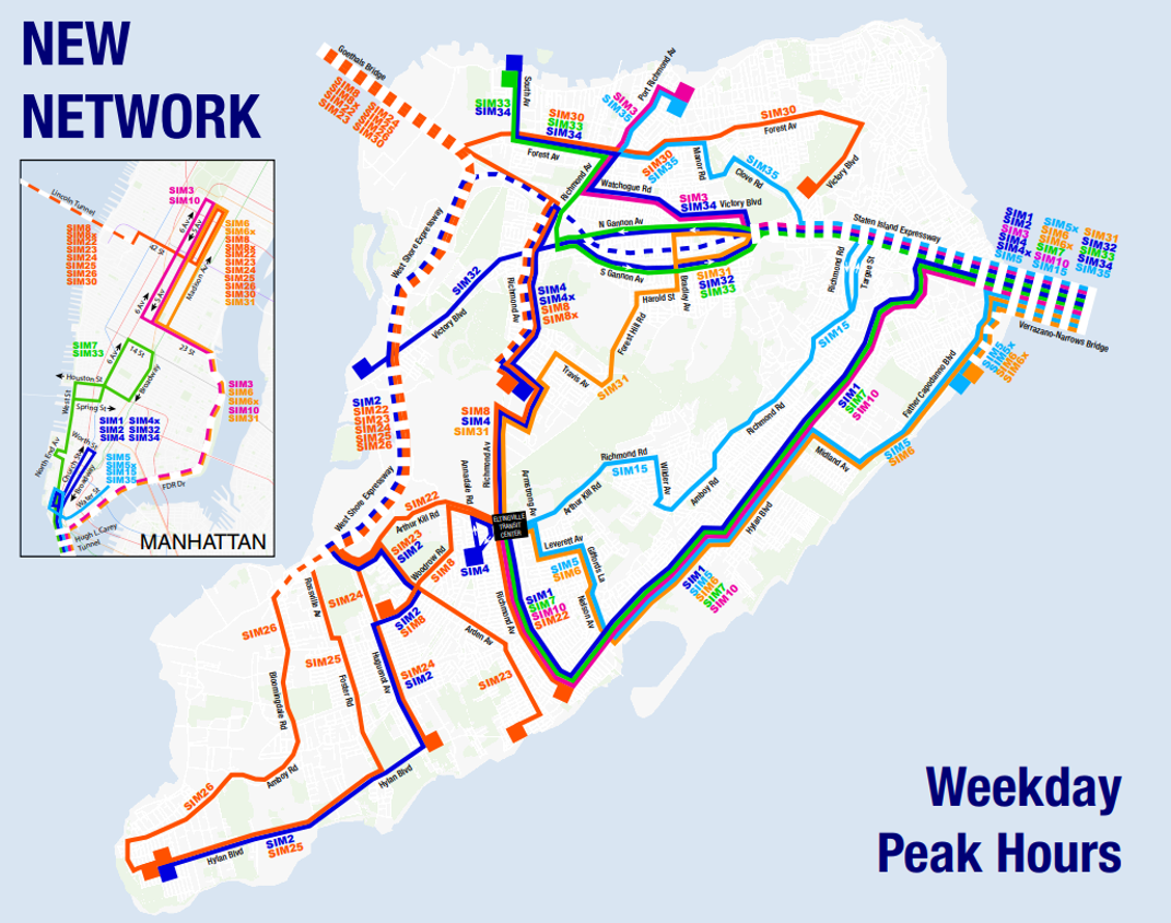 Staten Island: The first borough to get a reimagined bus network.